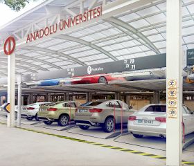 Anadolu Üniversitesi, Eskişehir, Parkonfor 11 Yarı Otomatik Otopark Sistemi, Kuyusuz Tip