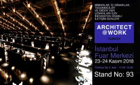 We are at ARCHITECT@WORK Istanbul 2018 Exhibition...